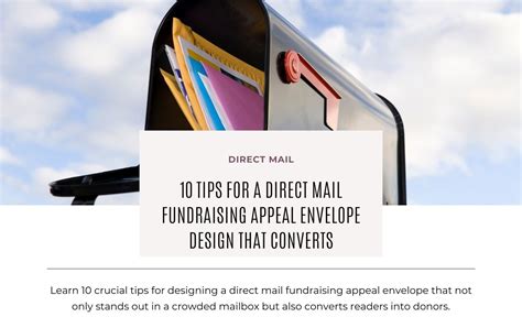 10 Tips for a Direct Mail Fundraising Appeal Envelope Design that .
